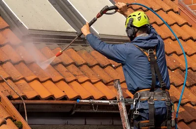 Démoussage et hydrofuge de toiture à Guigny